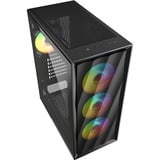 Sharkoon VK4 ARGB , Tower-Gehäuse schwarz, Tempered Glass