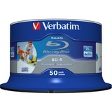 Verbatim BD-R 25GB, Blu-ray-Rohlinge 6fach, 50 Stück, bedruckbar