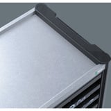 Wera 9706 Tool Rebel Werkstattwagen Stainless 2, mit Bestückung, Werkzeugwagen schwarz/silber, 191-teilig, im exklusiven Tool Rebel Design