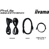 iiyama ProLite XB2497HSNH-B1, LED-Monitor 60.5 cm (23.8 Zoll), schwarz (matt), FullHD, IPS, Webcam, Mikro, USB-Hub, 100Hz Panel