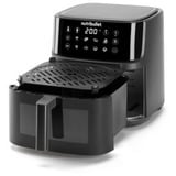 nutribullet Heißluftfritteuse CRISPLITE VISION schwarz/silber, 2.000 Watt, Korb 8 Liter, mit Sichtfenster
