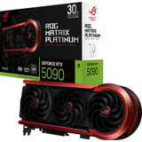 ASUS GeForce RTX 5090 ROG Matrix Platinum, Grafikkarte schwarz/dunkelrot, DLSS 4, 3x DisplayPort, 2x HDMI 2.1