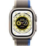 Apple Watch Ultra, Smartwatch blau/grau, 49 mm, Trail Loop, Titangehäuse, Cellular