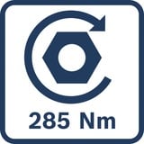 Bosch Akku-Schlagschrauber GDX 18V-285 Professional solo, 18Volt blau, ohne Akku und Ladegerät, in L-BOXX