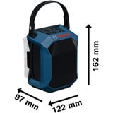 Bosch Professional GPB 18V-1 C, Lautsprecher blau/schwarz, Bluetooth, USB-C, Ohne Akku und Ladegerät
