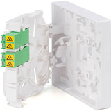 Digitus FTTH Gehäuse mit 2 x LC/APC DX Kupplung mit Shutter weiß