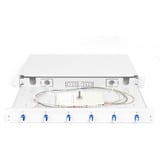 Digitus LWL Spleißbox, bestückt, LC, OS2 grau