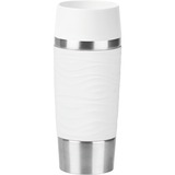 Emsa TRAVEL MUG Waves Thermobecher weiß/edelstahl, 0,36 Liter