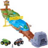 Hot Wheels Monster Trucks Wettkampf Rennstrecke, Rennbahn Inkl. 2 Spielzeugautos