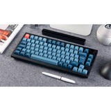 Keychron V1 Max, Gaming-Tastatur schwarz/blaugrau, DE-Layout, Gateron Jupiter Red, Hot-Swap, RGB