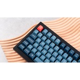 Keychron V1 Max, Gaming-Tastatur schwarz/blaugrau, DE-Layout, Gateron Jupiter Red, Hot-Swap, RGB