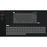 Keychron V1 Max, Gaming-Tastatur schwarz/blaugrau, DE-Layout, Gateron Jupiter Red, Hot-Swap, RGB