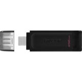 Kingston DataTraveler 70 256 GB, USB-Stick schwarz, USB-C 3.2 (5 Gbit/s)