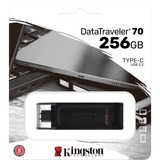 Kingston DataTraveler 70 256 GB, USB-Stick schwarz, USB-C 3.2 (5 Gbit/s)