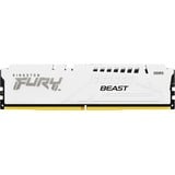 Kingston FURY DIMM 32 GB DDR5-6000, Arbeitsspeicher weiß, KF560C30BWE-32, Fury Beast, INTEL XMP, AMD EXPO