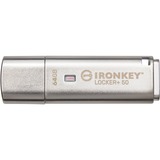 Kingston IronKey Locker+ 50 64 GB, USB-Stick aluminium, USB-A 3.2 Gen 1