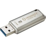 Kingston IronKey Locker+ 50 64 GB, USB-Stick aluminium, USB-A 3.2 Gen 1
