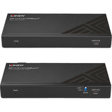 Lindy 150m Cat.6 KVM Extender, DisplayPort-Verlängerung schwarz, DisplayPort 1.2, USB, IR & RS-232, HDBaseT