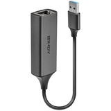 Lindy USB 3.0 Gigabit Ethernet Converter, LAN-Adapter silber
