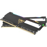 Patriot DIMM 16 GB DDR4-3600 (2x 8 GB) Dual-Kit, Arbeitsspeicher schwarz, PVSR416G360C0K, Viper Steel RGB, INTEL XMP