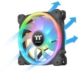 Thermaltake SWAFAN 12 RGB 120x120x25, Gehäuselüfter schwarz, 3er Pack, inkl Controller, 120 mm