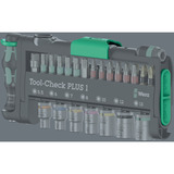 Wera Tool-Check Combi 1, mit KNIPEX Cobra, Bit-Satz schwarz/grün, 40-teilig, inkl. 1/4" Bit-Ratsche und Wasserpumpenzange
