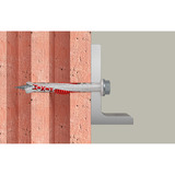 fischer Langschaftdübel DuoXpand 8x80 FUS  hellgrau/rot, 10 Stück