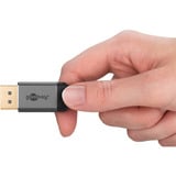 goobay Plus DisplayPort 2.0/2.1 Kabel, 16K @ 60Hz, 80 Gbit/s grau, 3 Meter