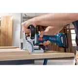 Bosch Professional Akku-Flachdübelfräse GFF 18V-22 Professional Solo, 18 Volt, Nutfräse blau/schwarz, ohne Akku und Ladegerät