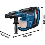 Bosch Professional PRO Akku-Bohrhammer BITURBO GBH 18V-40 C Professional solo blau/schwarz, ohne Akku und Ladegerät, in XL-BOXX