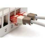 Digitus Farbclips für Patchkabel, Kabelclip braun