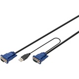 Digitus KVM Adapterkabel PS/2 für Digitus KVM Konsolen 3 Meter