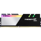 G.Skill DIMM 16 GB DDR4-3200 (2x 8 GB) Dual-Kit, Arbeitsspeicher schwarz/weiß, F4-3200C16D-16GTZN, Trident Z Neo, INTEL XMP