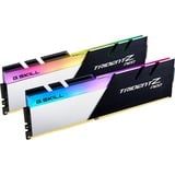 G.Skill DIMM 16 GB DDR4-3200 (2x 8 GB) Dual-Kit, Arbeitsspeicher schwarz/weiß, F4-3200C16D-16GTZN, Trident Z Neo, INTEL XMP