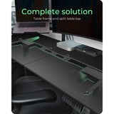 ICY BOX Elektrisch höhenverstellbarer Sitz-/Steh-Tisch IB-EW122B-TT 61087 schwarz, mit Memory-Touch-Panel