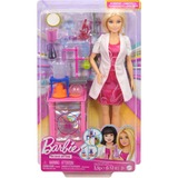 Mattel Barbie Wissenschaftlerin-Puppe und Zubehör mit blonder Modepuppe, Labortisch und Farbwechsel-Zubehör