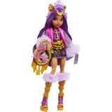 Mattel Monster High Monsterfest Clawdeen Wolf, Puppe mit Festival-Outfit, Bandposter und Zubehör