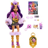 Mattel Monster High Monsterfest Clawdeen Wolf, Puppe mit Festival-Outfit, Bandposter und Zubehör