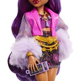 Mattel Monster High Monsterfest Clawdeen Wolf, Puppe mit Festival-Outfit, Bandposter und Zubehör
