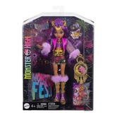 Mattel Monster High Monsterfest Clawdeen Wolf, Puppe mit Festival-Outfit, Bandposter und Zubehör