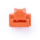 SMARTKEEPER ESSENTIAL RJ45 Port Lock (NL03) + Lock Key Basic (U03), Einsteckschloss Farbcode Orange, 10 Stück + 1 Schlüssel