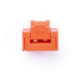 SMARTKEEPER ESSENTIAL RJ45 Port Lock (NL03) + Lock Key Basic (U03), Einsteckschloss Farbcode Orange, 10 Stück + 1 Schlüssel