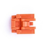 SMARTKEEPER ESSENTIAL RJ45 Port Lock (NL03) + Lock Key Basic (U03), Einsteckschloss Farbcode Orange, 10 Stück + 1 Schlüssel