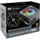 Thermaltake Germanium Pro RGB 0750W, PC-Netzteil schwarz, 1x 12-Pin High Power GPU, 4x PCIe, Kabelmanagement, 750 Watt