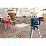 Bosch Rotationslaser GRL 400 H Professional blau/schwarz, rote Laserlinie, mit Laser-Empfänger LR 1, VARTA Ladegerät + Akkus, in L-BOXX