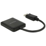 DeLOCK DisplayPort Splitter 1.4 > 2x HDMI MST, HDMI Splitter schwarz, 20cm Kabel