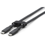 Digitus USB 3.2 Gen 1 Silikon-Anschlusskabel USB-C > USB-C schwarz, 2 Meter, PD, Laden mit bis zu 100 Watt