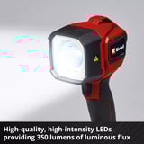 EINHELL Power X-Change Akku-Lampe TC-CL 18/350 Li - Solo, 18Volt, LED-Leuchte ohne Akku und Ladegerät