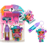 MGA Entertainment Yummiland Lip Gloss Doll: Mystery Color Change - Carly Cakepop, Puppe 