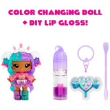 MGA Entertainment Yummiland Lip Gloss Doll: Mystery Color Change - Carly Cakepop, Puppe 